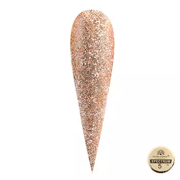 GLOBAL FASHION Гель краска металлическая с хлопьями Spectrum 01