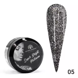 GLOBAL FASHION Гель краска Super Bright platinum 01