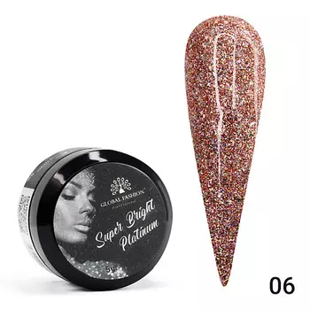 GLOBAL FASHION Гель краска Super Bright platinum 01