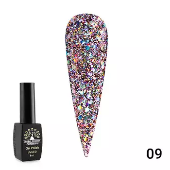 GLOBAL FASHION Гель лак Diamond Ball 001