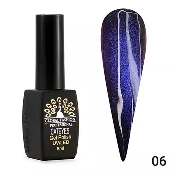 GLOBAL FASHION Гель лак кошачий глаз 24D Galactic 01