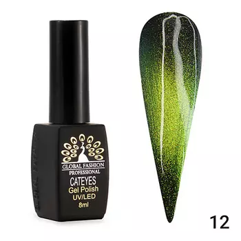 GLOBAL FASHION Гель лак кошачий глаз 24D Galactic 01