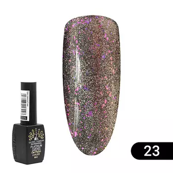 GLOBAL FASHION Гель лак кошачий глаз Platinum 01