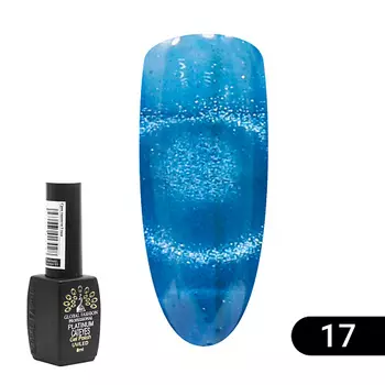 GLOBAL FASHION Гель лак кошачий глаз Platinum 01