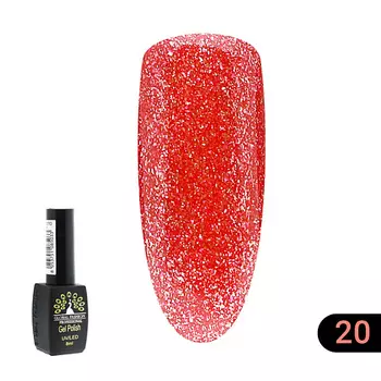 GLOBAL FASHION Гель лак золото Gold 07