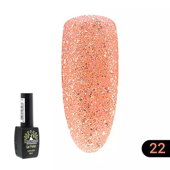 GLOBAL FASHION Гель лак золото Gold 07