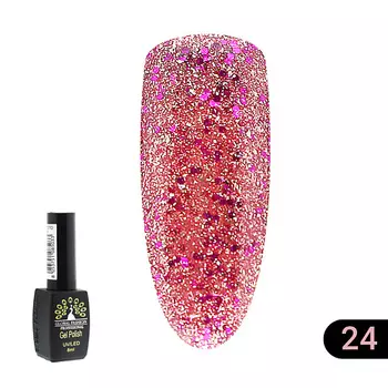 GLOBAL FASHION Гель лак золото Gold 07