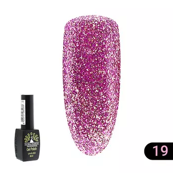 GLOBAL FASHION Гель лак золото Gold 07