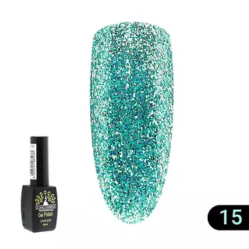 GLOBAL FASHION Гель лак золото Gold 07