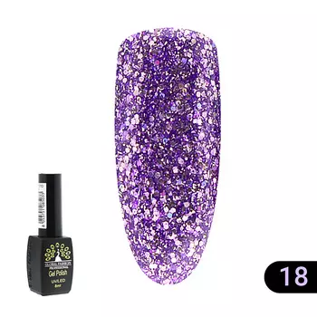 GLOBAL FASHION Гель лак золото Gold 07