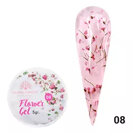 GLOBAL FASHION Гель с сухоцветами Flower Gel 01