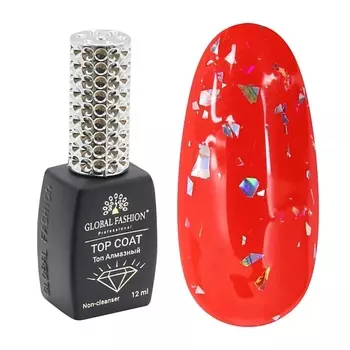 Global Fashion GLOBAL FASHION Топ Алмазный для гель-лака без липкого слоя Diamond Holographic Foil Top