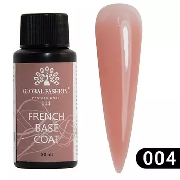 GLOBAL FASHION Камуфлирующая база для ногтей French Rubber Base 30