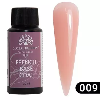 GLOBAL FASHION Камуфлирующая база для ногтей French Rubber Base 30