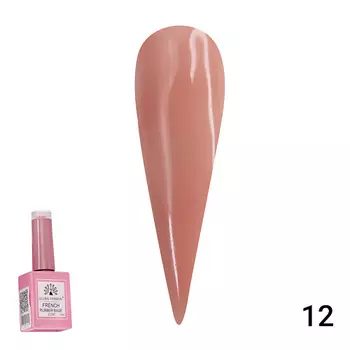 GLOBAL FASHION Каучуковая база для гель лака френч, Rubber Base Coat French 01