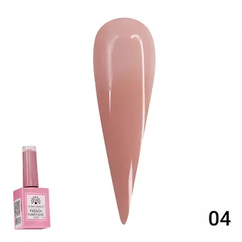 GLOBAL FASHION Каучуковая база для гель лака френч, Rubber Base Coat French 01