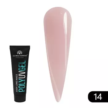 GLOBAL FASHION Полигель (акригель) для наращивания ногтей