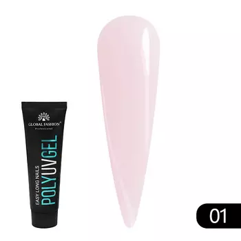 GLOBAL FASHION Полигель (акригель) для наращивания ногтей