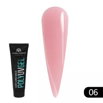 GLOBAL FASHION Полигель (акригель) для наращивания ногтей