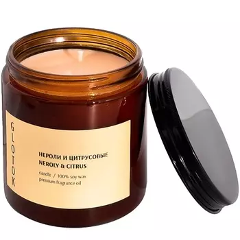 GLOTOK Ароматическая свеча Нероли и цитрусовые NEROLY &amp; CITRUS