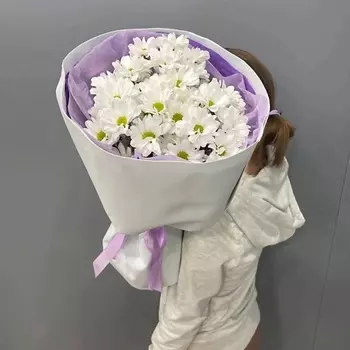 GLOW FLOWERS Букет кустовых хризантем