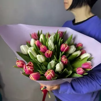 GLOW FLOWERS Микс из 35 пионовидных тюльпанов