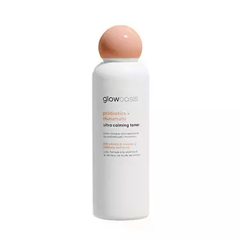 GLOWOASIS Тонер для лица успокаивающий с пробиотиками и маслом мурумуру Probiotics + Murumuru