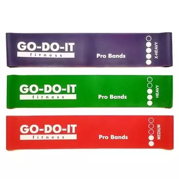 GO-DO-IT Набор фитнес-резинок STANDARD