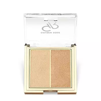 GOLDEN ROSE Хайлайтер для макияжа лица So Glow! Highlighter DUO