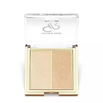 GOLDEN ROSE Хайлайтер для макияжа лица So Glow! Highlighter DUO