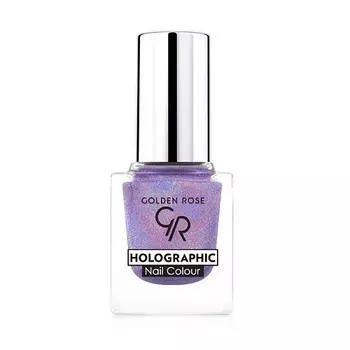 GOLDEN ROSE Лак для ногтей HolographiC Nail Colour