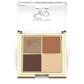 GOLDEN ROSE Тени для век QUATTRO eyeshadow palette