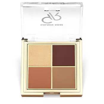 GOLDEN ROSE Тени для век QUATTRO eyeshadow palette