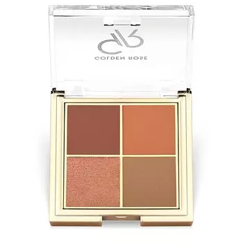 GOLDEN ROSE Тени для век QUATTRO eyeshadow palette