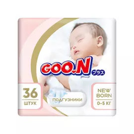 GOO.N Подгузники Pink NB (0-5 кг) 36.0