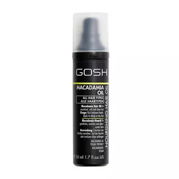 GOSH Масло макадамии для волос питательное и увлажняющее Macadamia Oil