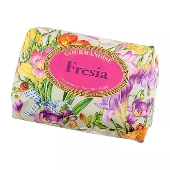 GOURMANDISE Мыло натуральное парфюмированное Фрезия Fresia