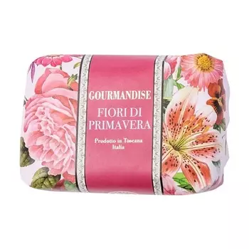 GOURMANDISE Мыло натуральное парфюмированное Весенние цветы Fiori di Primavera