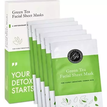 GRACE AND STELLA Маска тканевая для лица с экстрактом зеленого чая