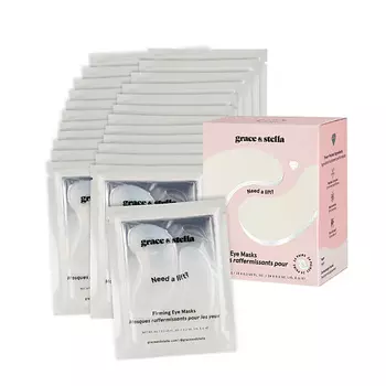 GRACE AND STELLA Патчи для области вокруг глаз с пептидами, укрепляющие, 24 пары