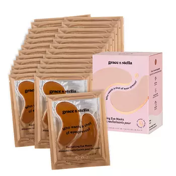 GRACE AND STELLA Патчи для области вокруг глаз с кофеином, восстанавливающие, 24 пары