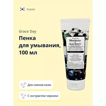 GRACE DAY Пенка для умывания с экстрактом черники и ягод асаи 100.0