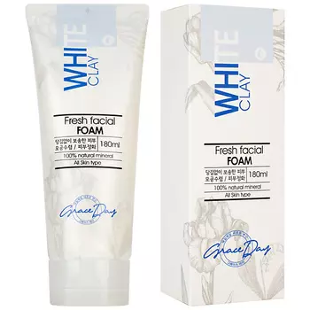 GRACE DAY Пенка для умывания с белой глиной, 180.0