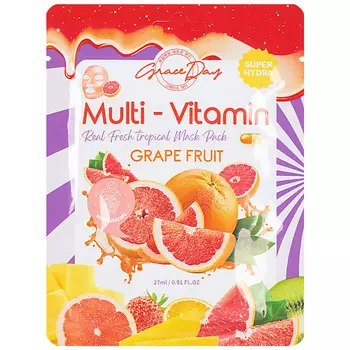 GRACE DAY Тканевая маска с экстрактом грейпфрута 27.0