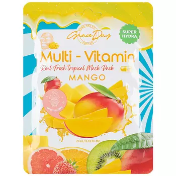 GRACE DAY Тканевая маска с экстрактом манго 27.0