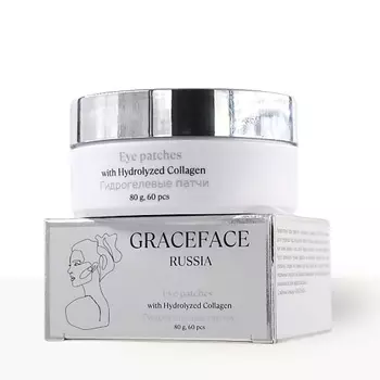 GRACE FACE Гидрогелевые патчи для глаз с коллагеном от отеков и морщин