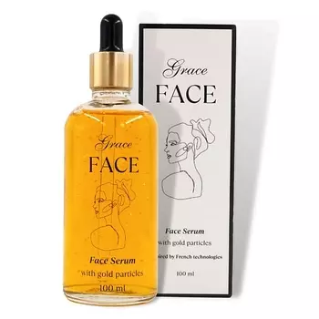 GRACE FACE Увлажняющая омолаживающая сыворотка для лица с золотом и гиалуроновой кислотой 100.0