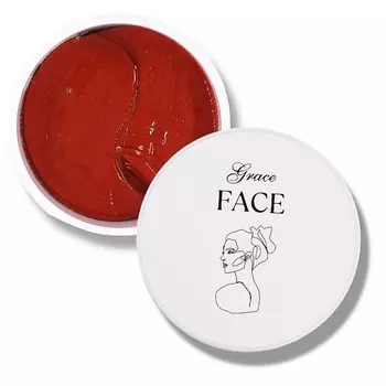GRACE FACE Увлажняющие гидрогелевые патчи для глаз с водорослями от отеков и мешков 60.0