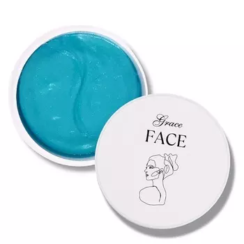 GRACE FACE Увлажняющие гидрогелевые патчи для глаз с пептидами и коллагеном от отеков 60.0