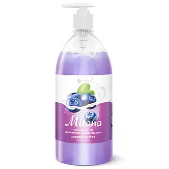 GRASS Жидкое крем-мыло "Milana" черника в йогурте с дозатором 1000.0